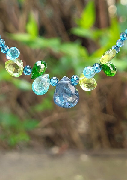 Indigo Kyanite Multi Color Brio Necklace NBL5919