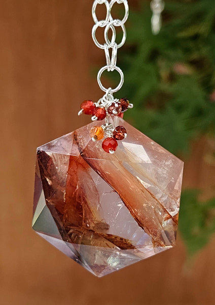 Red Healer, Red Onyx, Carnelian & Garnet Necklace NRD1723
