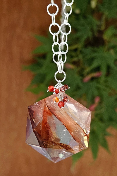 Red Healer, Red Onyx, Carnelian & Garnet Necklace NRD1723