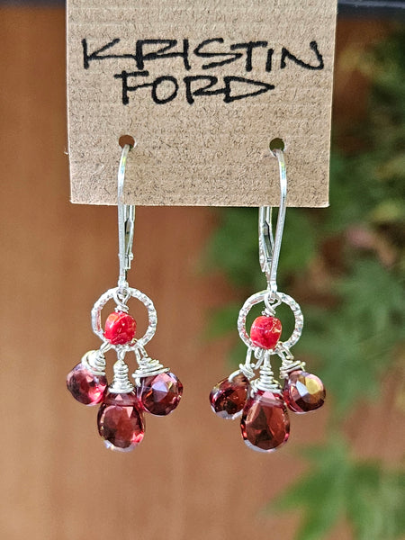 Red Healer, Red Onyx, Carnelian & Garnet Necklace NRD1723