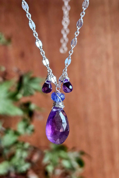 Amethyst & Tanzanite Necklace NBL5323