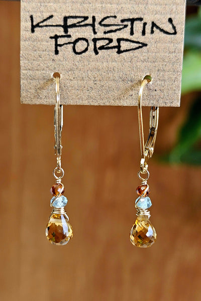 GF) Citrine Earrings  EBR0515G