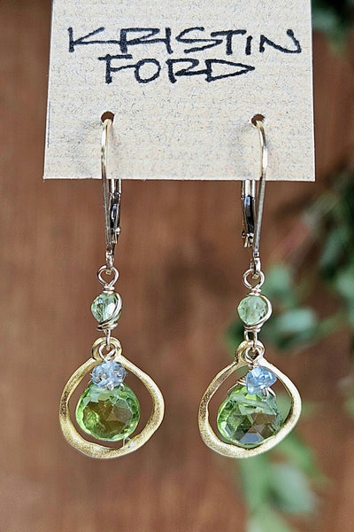 GF) Peridot Floating Earrings EGR6314G
