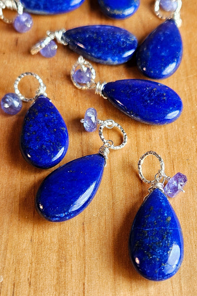 Sapphire & Tanzanite Earrings EBL2923