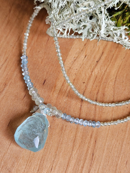 Aquamarine Necklace  NBL2125