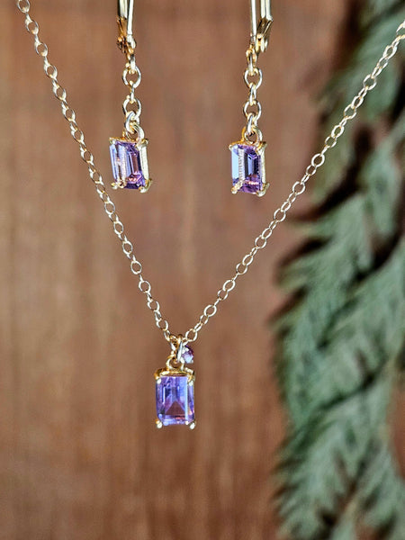 GF) Amethyst Earrings  EBL3825G