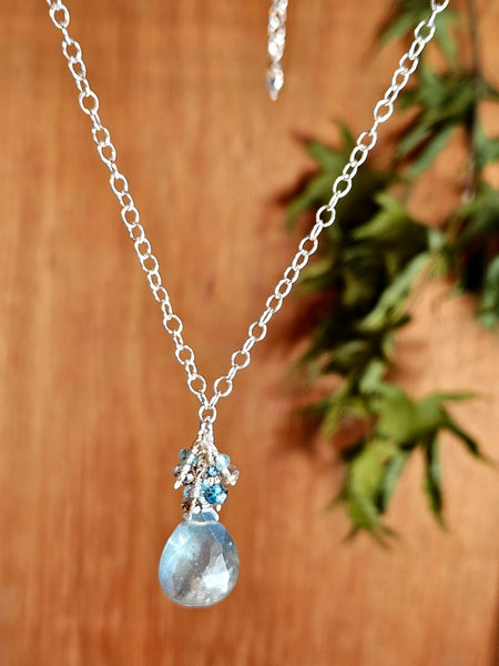 Moss Aquamarine Necklace  NBL5225