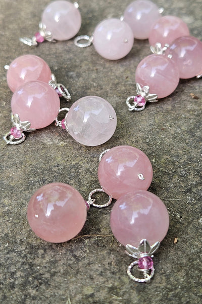 Rose Quartz & Pink Topaz Pendant / Floater