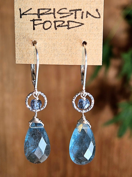 Moss Aquamarine & Grandidierite Necklace  NBL6025