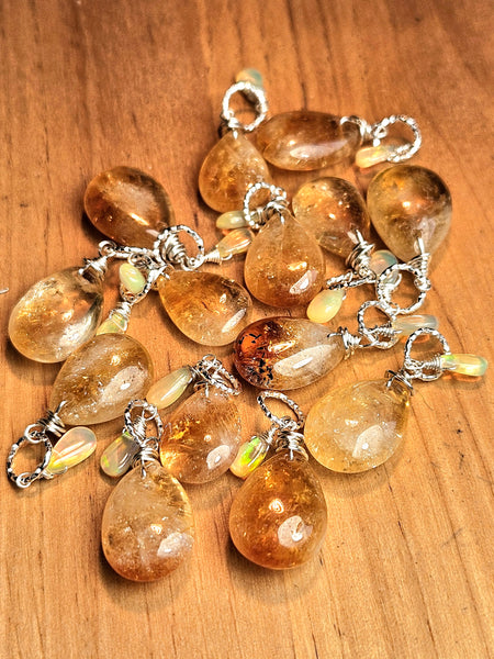 Citrine & Opal Floater / Pendant