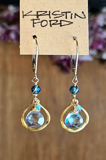 GF) Blue Topaz Necklace  NWH9025GBL