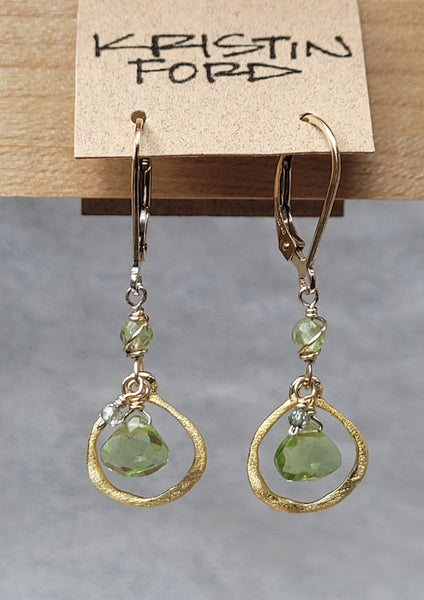 GF) Peridot Floating Earrings EGR6314G
