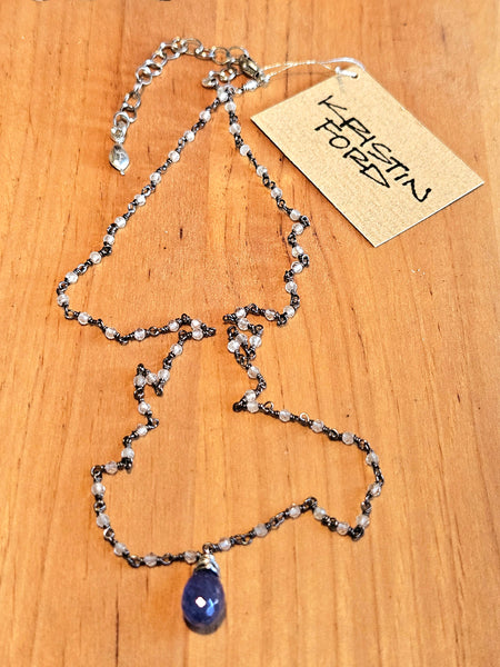 Tanzanite & Labradorite Necklace  NBL9925OX
