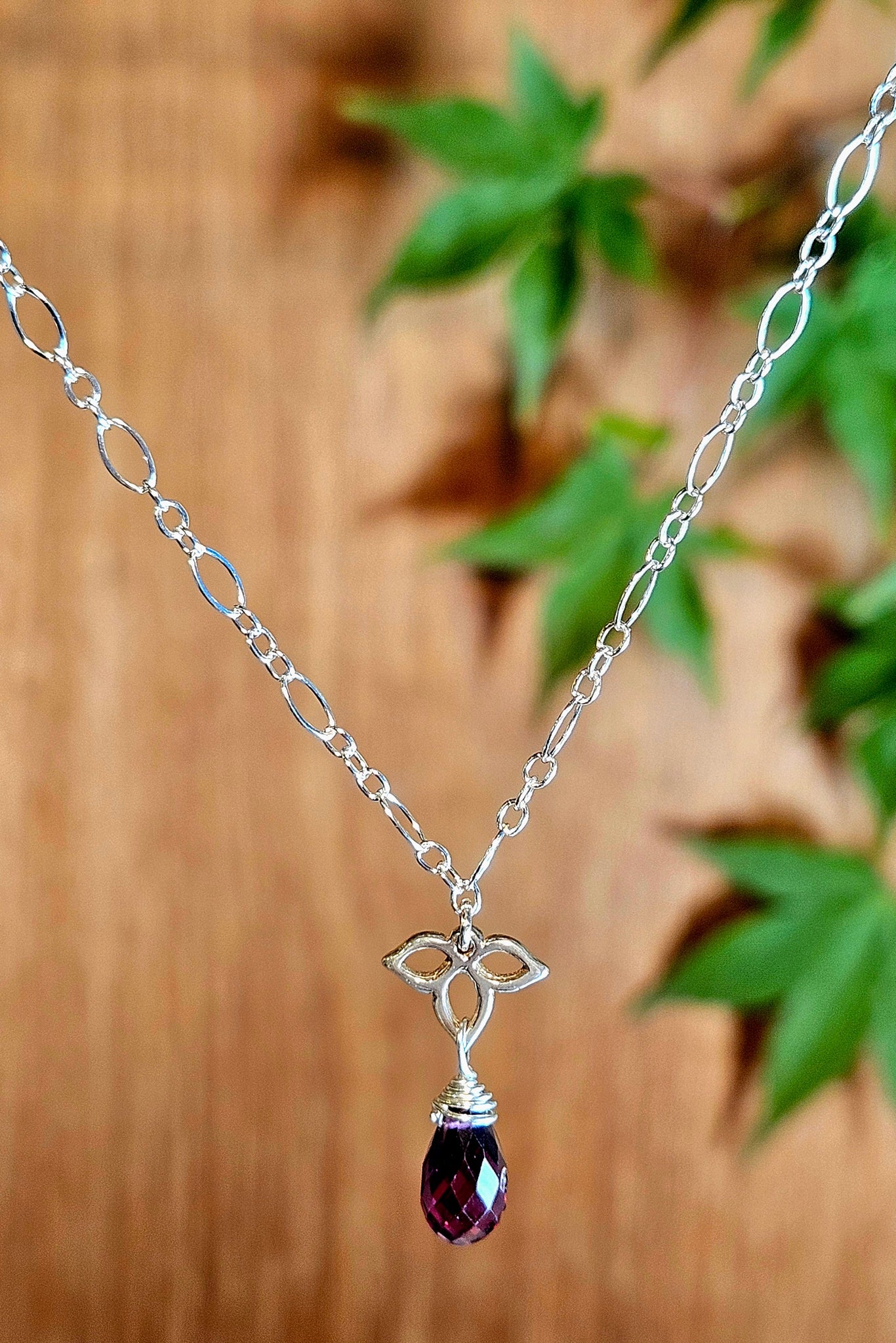 Rhodolite Garnet Necklace  NRD1225