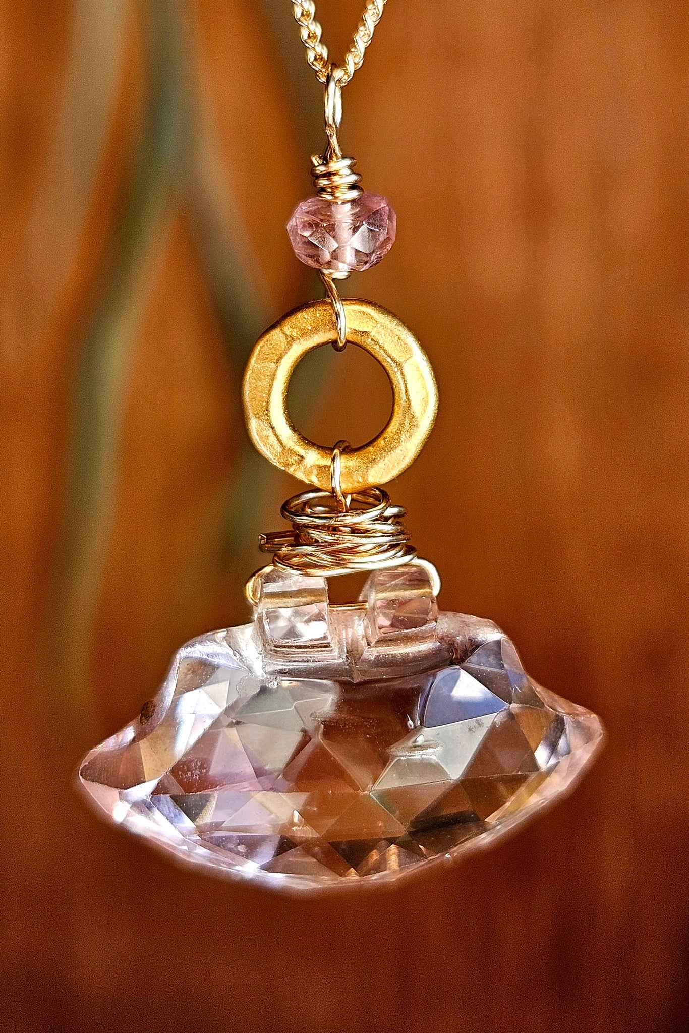 One of a Kind GF) Pink Tourmaline Necklace