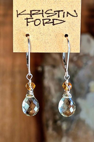 Lemon Topaz & Citrine Earrings EBR1726