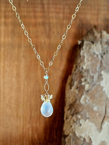 GF) Mexican & Ethiopian Opal Necklace  NWH4326G