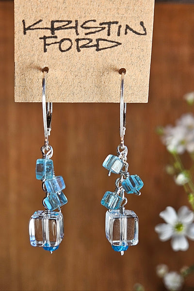 Clear Quartz & Apatite Earrings EWH5626