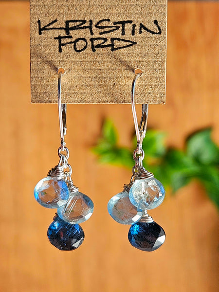 Indigo & Ocean Blue Kyanite Earrings  EBL7225
