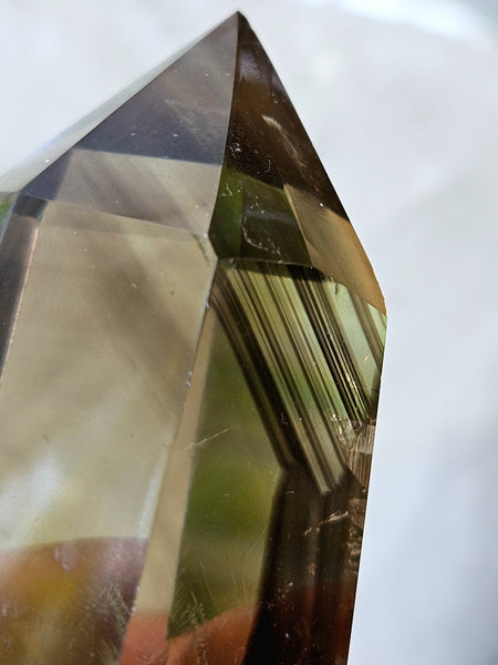 Smoky Citrine Tower with Phantoms & Rainbows