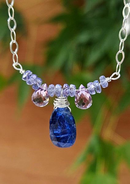 Kyanite & Tanzanite Earrings EBL0817