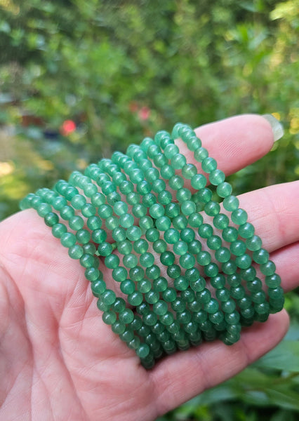 Green Strawberry Quartz Bracelet
