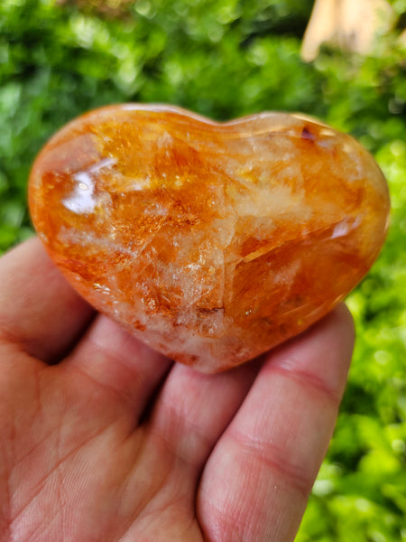 Fire Quartz / Red Healer / Hematoid Quartz Hearts