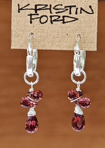 Garnet Earrings ERD2917