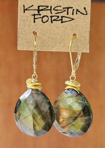 Labradorite Earrings EBK1023G