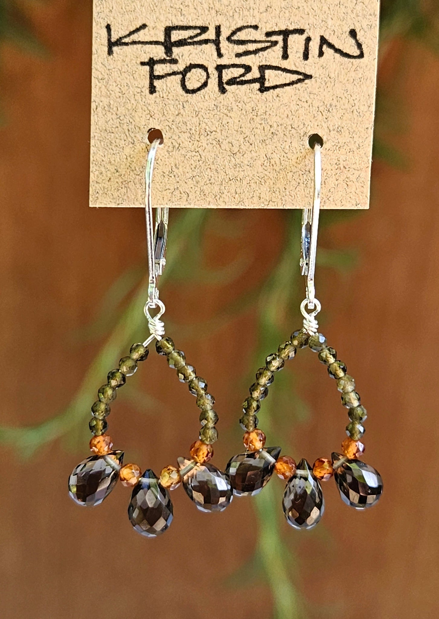 Smoky Quartz, Hessonite & Olive Chrysoberyl EBR3323