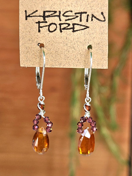 Garnet, Carnelian & Hessonite Necklace NRD5223