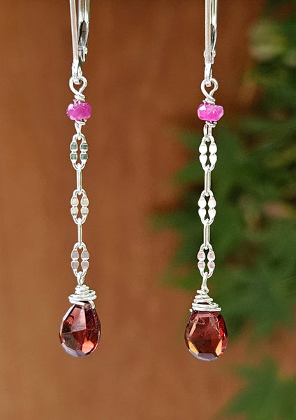 Garnet & Ruby Earrings ERD1823