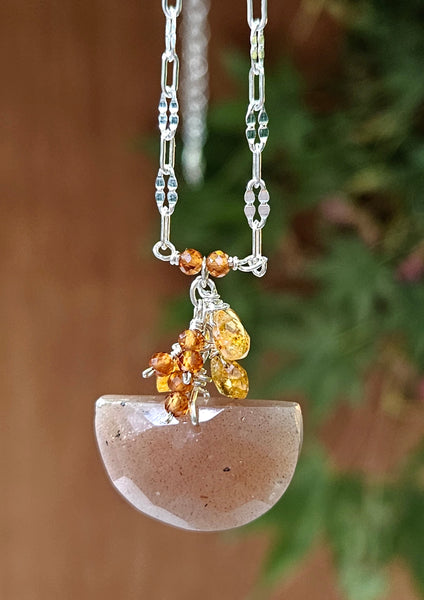 Citrine Ring Drop Earrings EBR3823