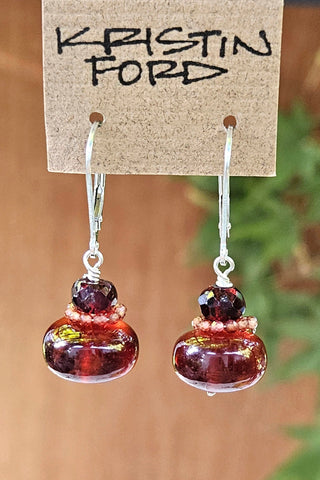 Garnet & Red Spinel Earrings ERD5123