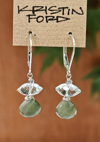 Chrysoberyl & Prasiolite Earrings EGR2823