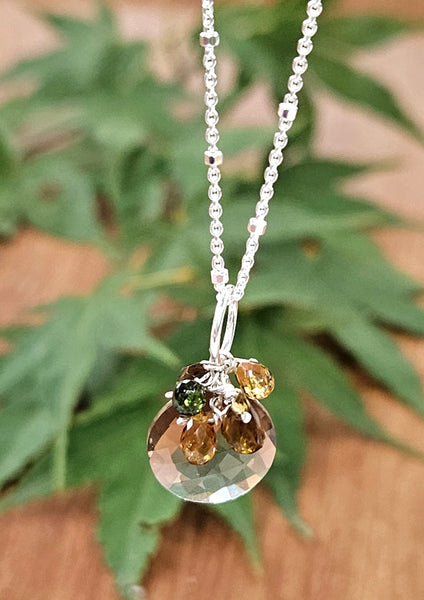 Smoky Quartz & Tourmaline Necklace NBR3823