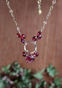 Garnet Briolette Necklace NRD5623G