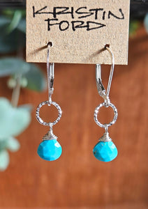 Sleeping Beauty Turquoise Earrings EBL6423