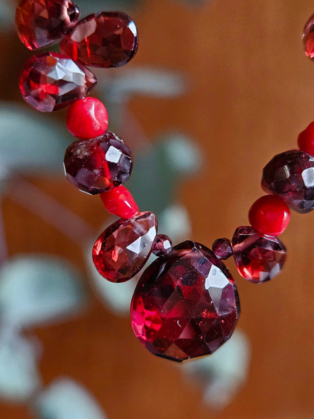 Garnet & Red Onyx Necklace NRD2023