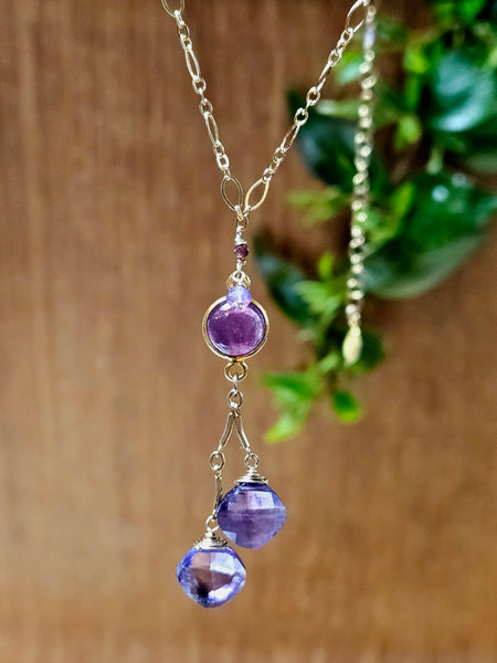 GF) Amethyst Cushion Earrings  EWH3524G