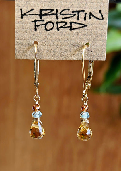 Citrine Earrings  EBR0515G