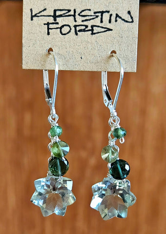 Prasiolite and Green Tourmaline Earrings EGR0521