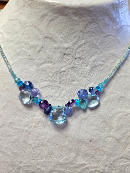 Blue Topaz Necklace NBL3924