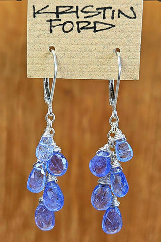 Cascading Tanzanite Earrings EBL4215