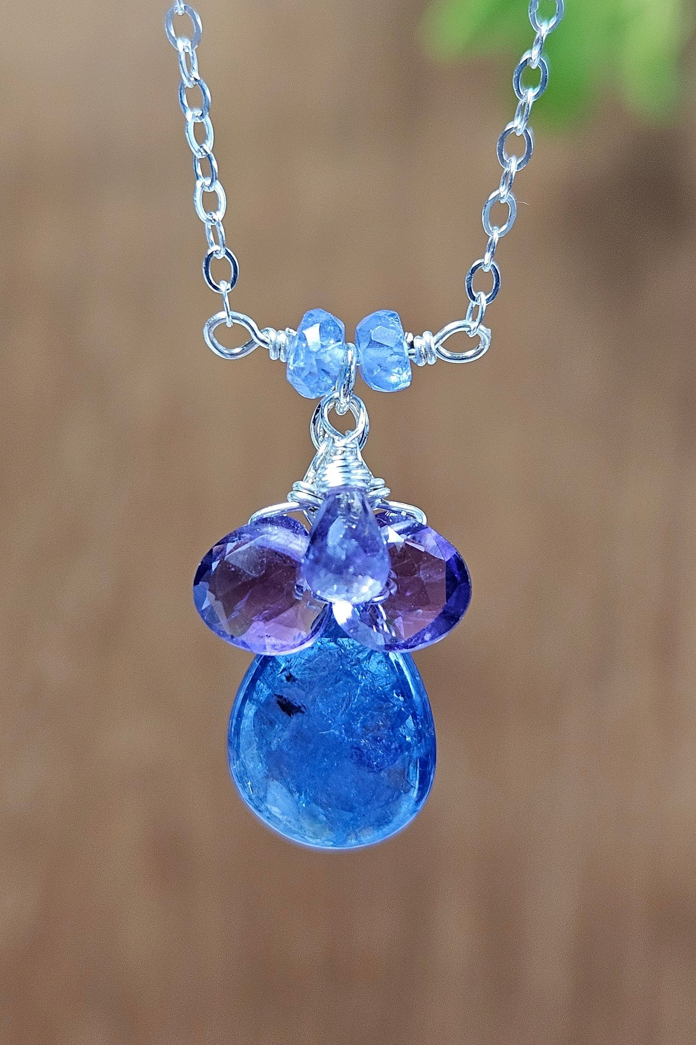 Tanzanite & Amethyst Necklace  NBL1811