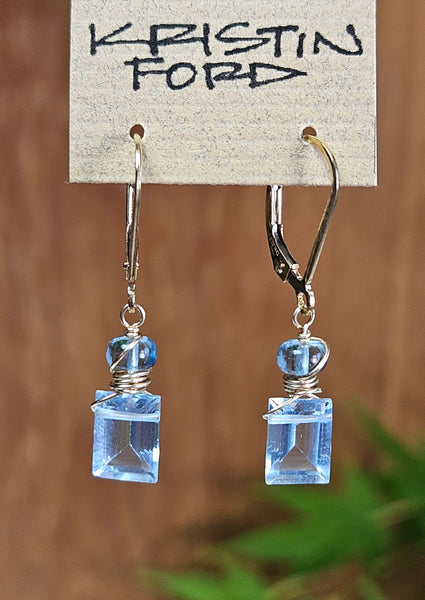 Blue Topaz Earrings EBL3524G