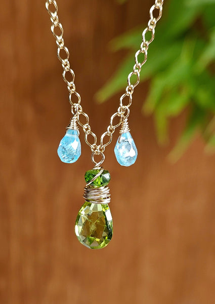 GF) Peridot & Apatite Earrings  EWH3624G