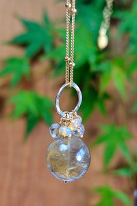 GF) Rutilated Quartz Necklace  NBR1024G