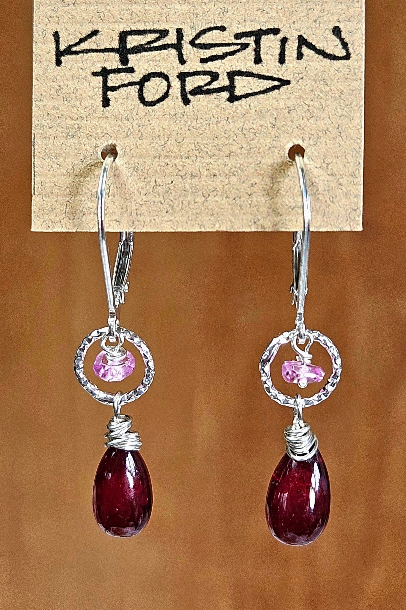 Ruby Drop Earrings  ERD1324