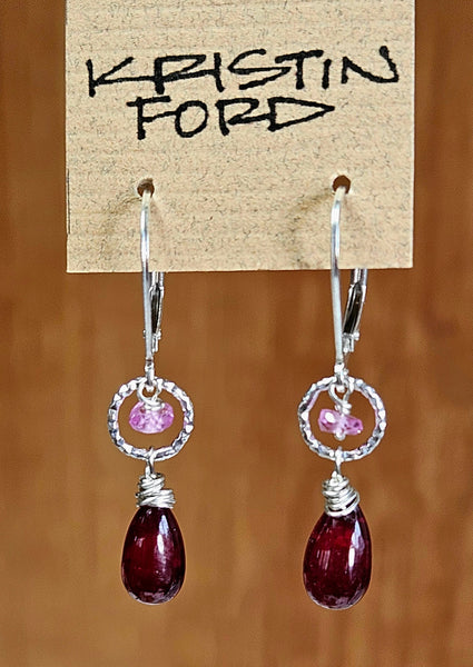 Ruby Drop Earrings  ERD1324